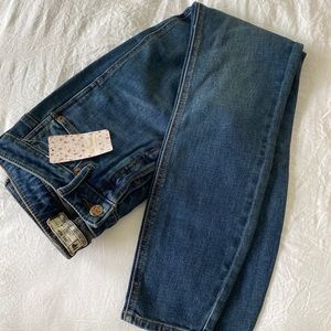 Never-worn Free People Jeans - 26 Dark Sea